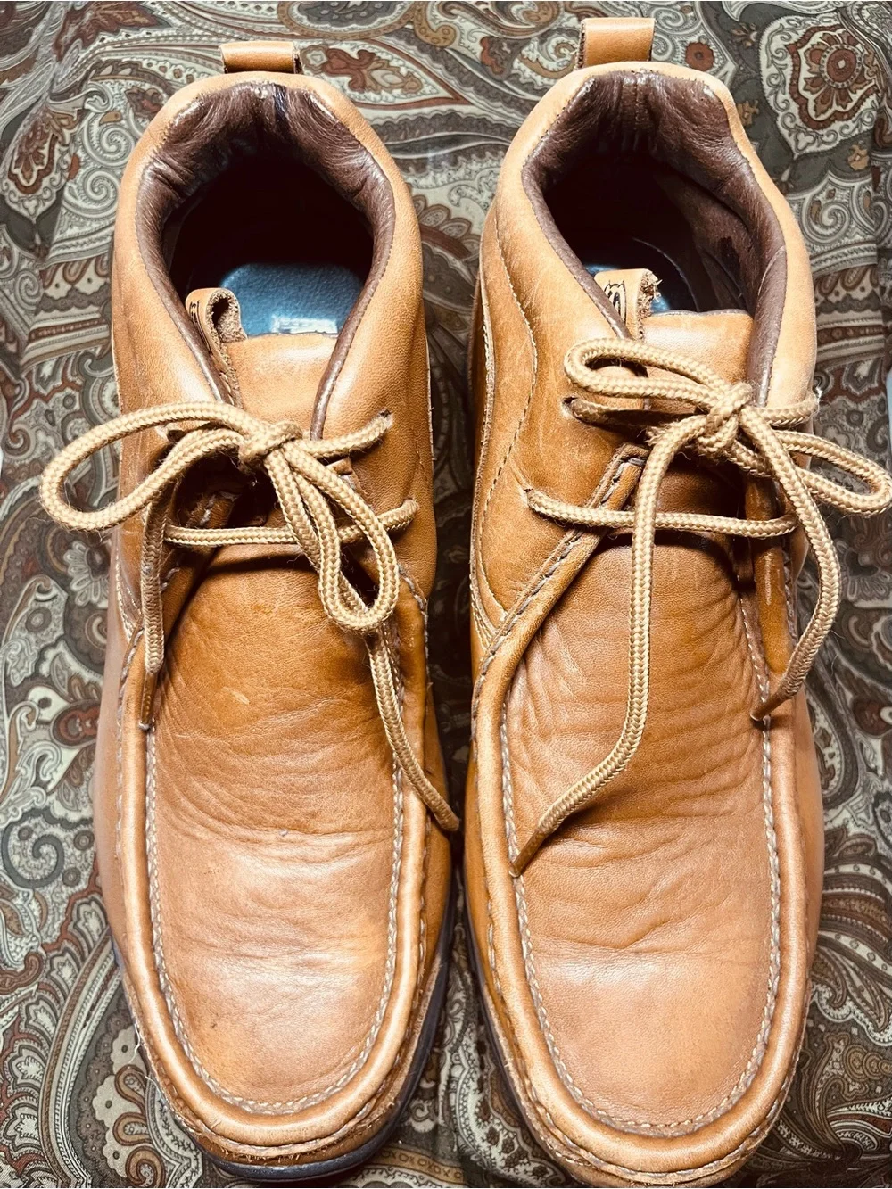 Skechers Men's Tan Chukka Lace-Up Boots -12M